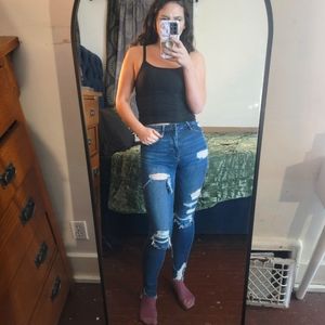 American Eagle Super Hi Rise Jeans long 4